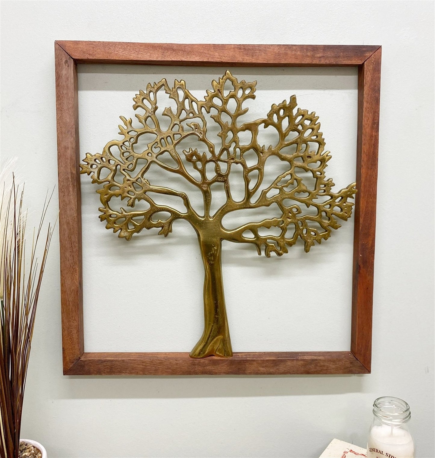 Gold Tree Of Life In Wooden Frame